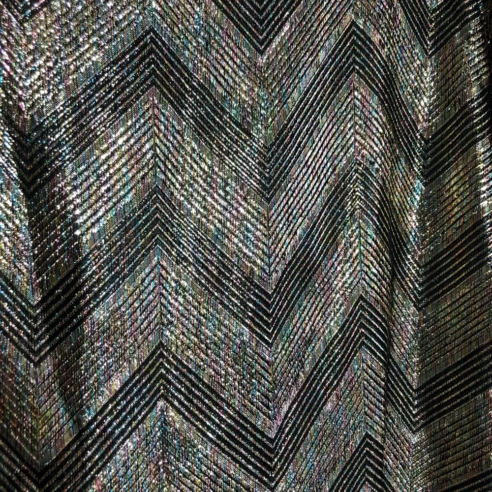 Halston III Vintage Metallic Long Sleeve Blouse - Picture 6 of 8